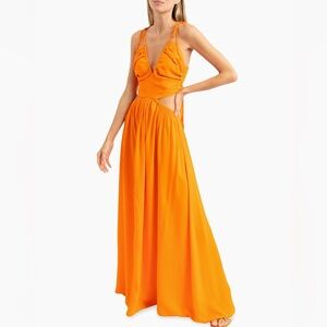 Sinesia Karol Eleonor Satin Dress 🧡
